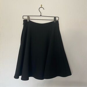 Diane von Furstenburg A-line Black Skirt with Pockets